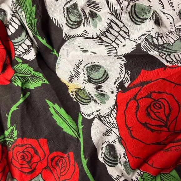 RARE Lip Service  Skull and Rose Dress - Picture 8 of 9
